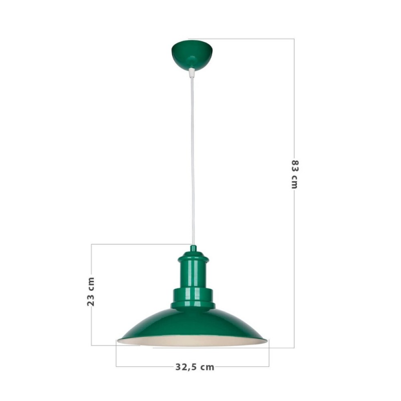 Lampada da soffitto Tran ASZ0918 colore verde