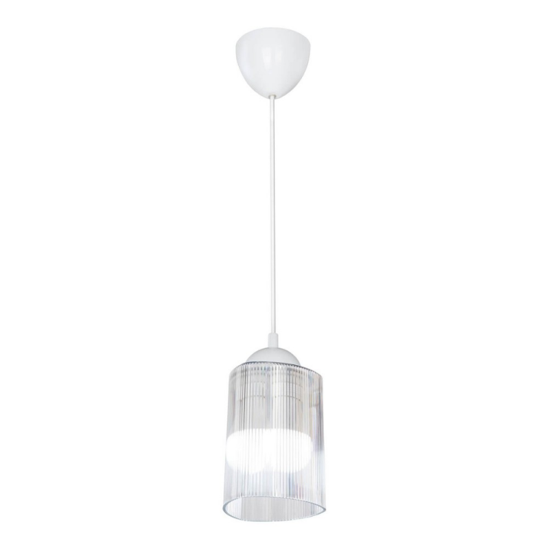 Lampada da soffitto Optical MDL4125 con paralume triangolo in plastica trasparente