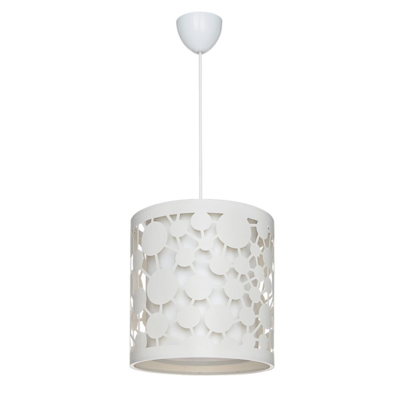 Lampada da soffitto Summer ASZ1178 con intagli colore bianco