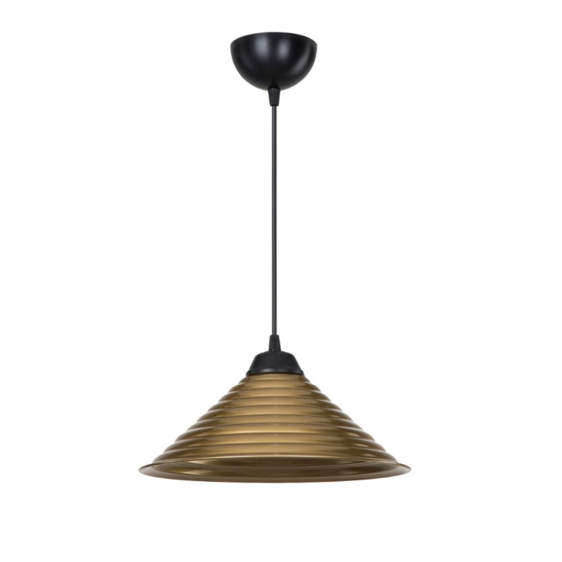 Lampada da soffitto Sava ASZ1619 con paralume in metallo bronzo