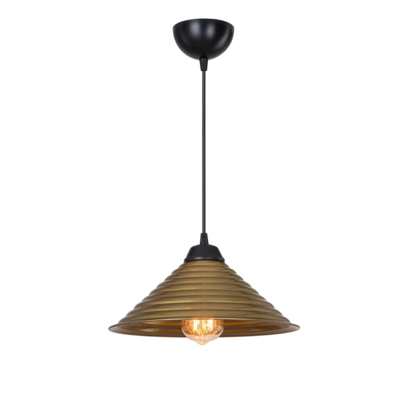 Lampada da soffitto Sava ASZ1619 con paralume in metallo bronzo