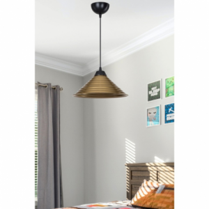 Lampada da soffitto Sava ASZ1619 con paralume in metallo bronzo