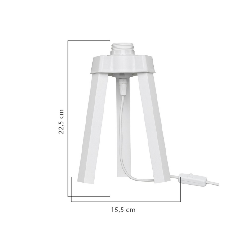 Lampada da tavolo Piko MDL4768 colore bianco