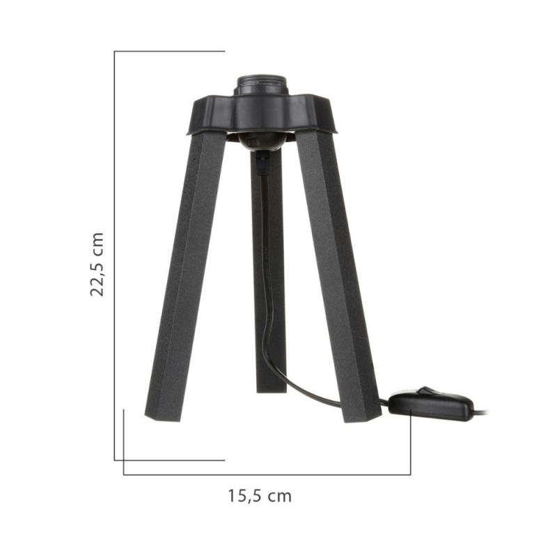 Lampada da tavolo Piko MDL4769 colore nero