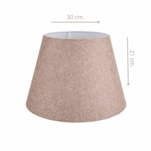 Lampada da tavolo LAGUNAH272634 con paralume beige e base bianca