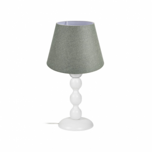 Lampada da tavolo LAGUNAH272638 con paralume verde e base bianca