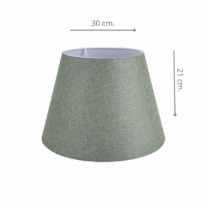 Lampada da tavolo LAGUNAH272638 con paralume verde e base bianca