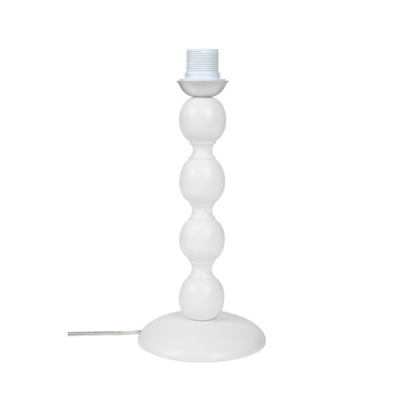 Lampada da tavolo LAGUNAH372634 con paralume beige e base bianca