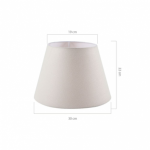 Lampada da tavolo PIKONE2632 con paralume bianco e base nera