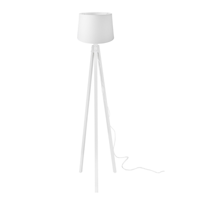 Lampada da terra RODIBI3565 con piantana e paralume bianco