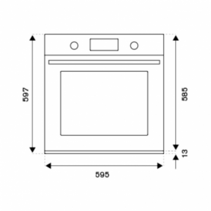 Forno elettrico Bertazzoni La Germania F6011PROPTN 60 cm. multifunzione nero