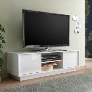 Zoom Base tv Ice colore bianco lucido