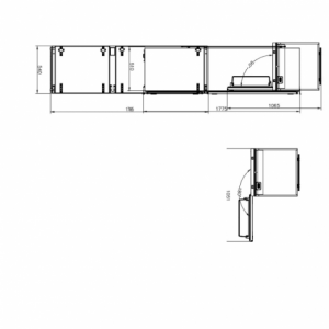 Zoom Frigorifero combinato MKRF320ISTF da incasso reversibile 271 LT classe F Master Kitchen