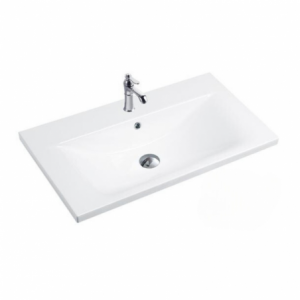 Lavabo consolle da appoggio PLAT840-80 81x46.5x18 cm bianco