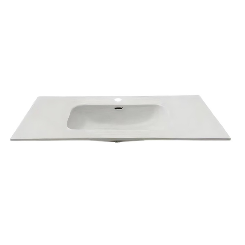 Lavabo consolle da appoggio VAS836-100 101x46.5x14 cm. bianco