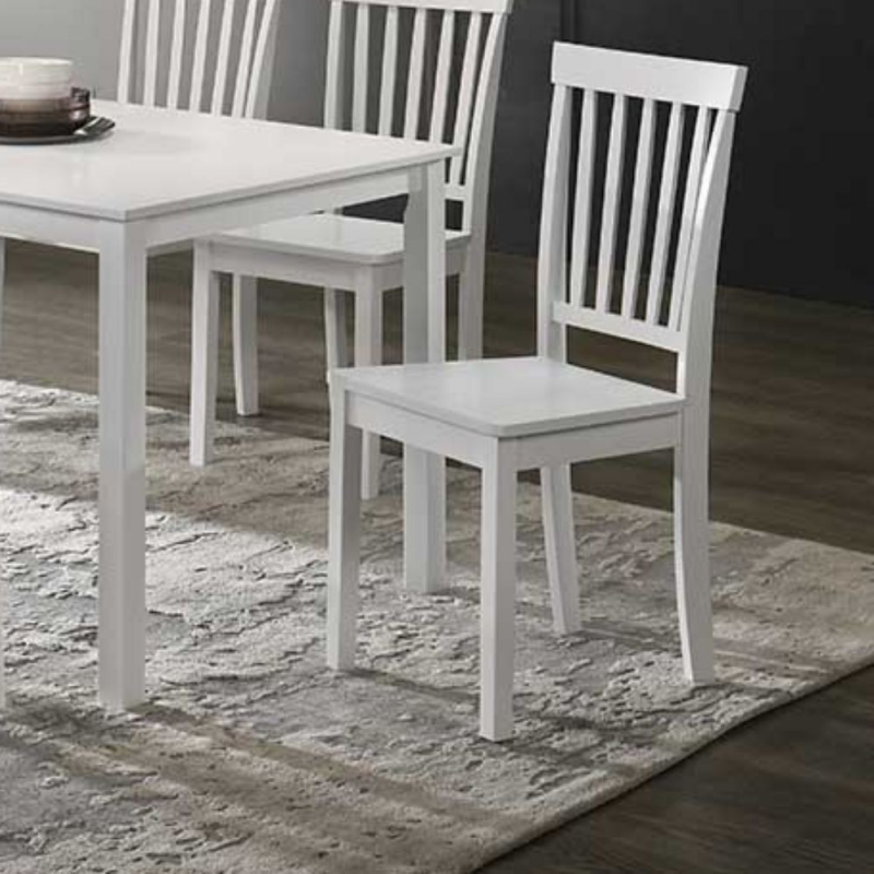 Set di 2 Sedie in legno Dori colore bianco H93x42.5x41.5