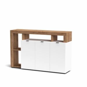 Credenza Nexon 4 colore bianco e rovere