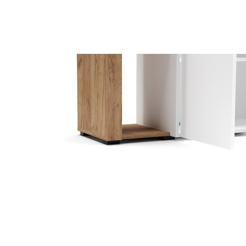 Credenza Nexon 4 colore bianco e rovere