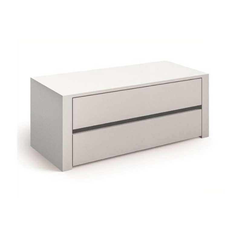 Cassettiera interna Alice 836 con lati finiti 2 cassetti colore bianco