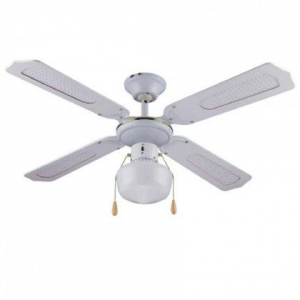 Zoom Ventilatore da soffitto 4 Pale 1 Luce D.105 cm 50w colore BIANCO DA54012