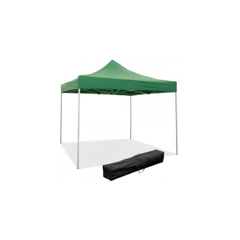 Gazebo richiudibile pieghevole 3 X 3 Verde ricoperto in PVC impermeabile