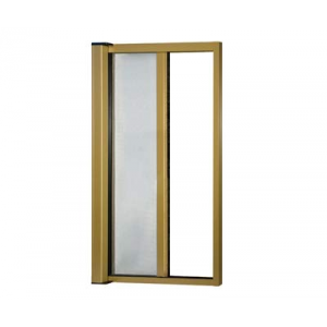 Zoom Zanzariera a rullo in kit riducibile universale per porta finestra orizzontale Bronzo 160x250