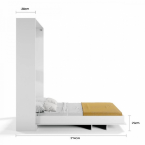 Letto matrimoniale estraibile Primer colore bianco