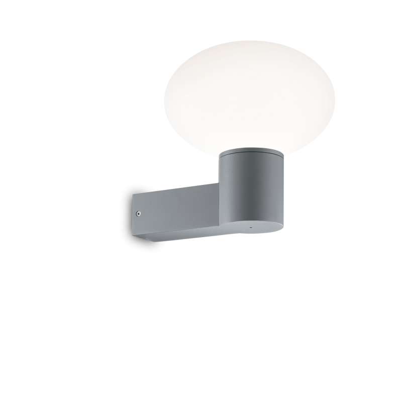 Lampada Da Parete Clio Map1 Grigio Ideal-lux