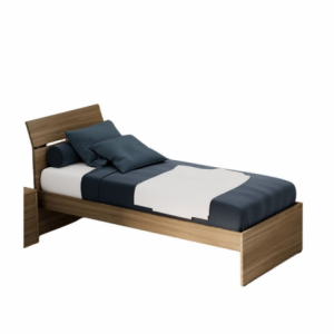 Zoom Letto 80 singolo noce naturale