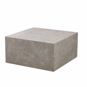 Zoom Tavolino da salotto Lola effetto marmo beige 80x80x40 cm.