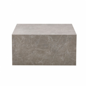 Tavolino da salotto Lola effetto marmo beige 80x80x40 cm.