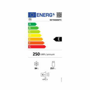 Frigorifero Bertazzoni incasso 70 cm 341 lt total NO FROST reversibile REF704BBNPTC classe E bianco