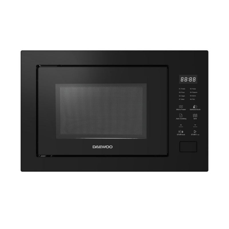 Forno microonde da incasso Daewoo MDBD253GB con grill 8 programmi 25 litri nero