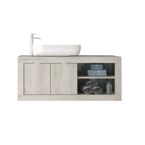 Mobile bagno sospeso Basic92 colore pino bianco