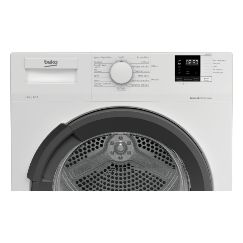 Asciugatrice Beko MDXS727A 7 kg classe energetica A++ bianco