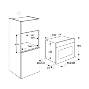 Zoom Forno combinato a microonde Bertazzoni F457MODMWTN 7 funzioni classe A nero