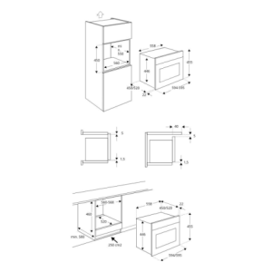 Forno combinato a microonde Bertazzoni F457MODMWTN 7 funzioni classe A nero