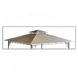 Gazebo ricambio tetto riccioli ferro 3x3 h2,8m 740275