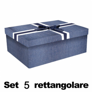 Zoom Scatola cartone 1-5 blu rettangolare cm 43x34h24