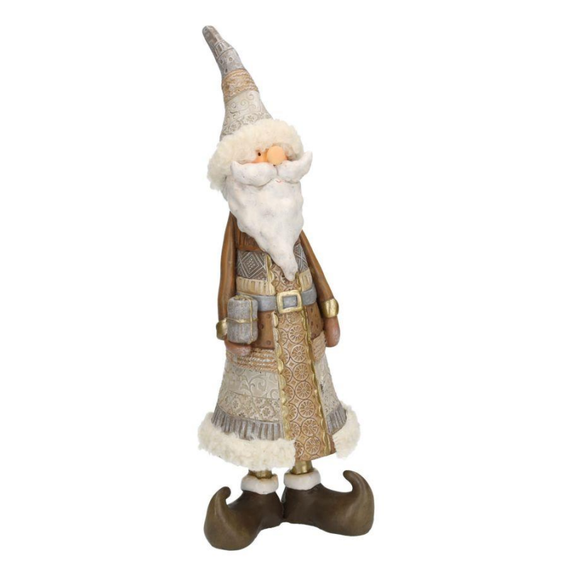 Babbo natale resina statua cm 12x10h34