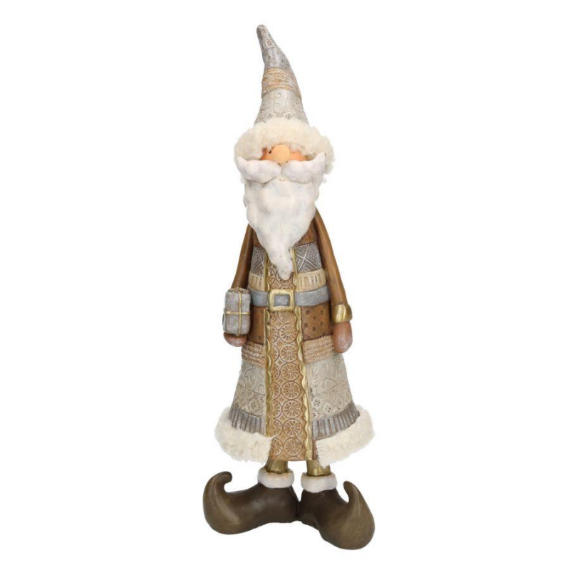 Babbo natale resina statua cm 12x10h34