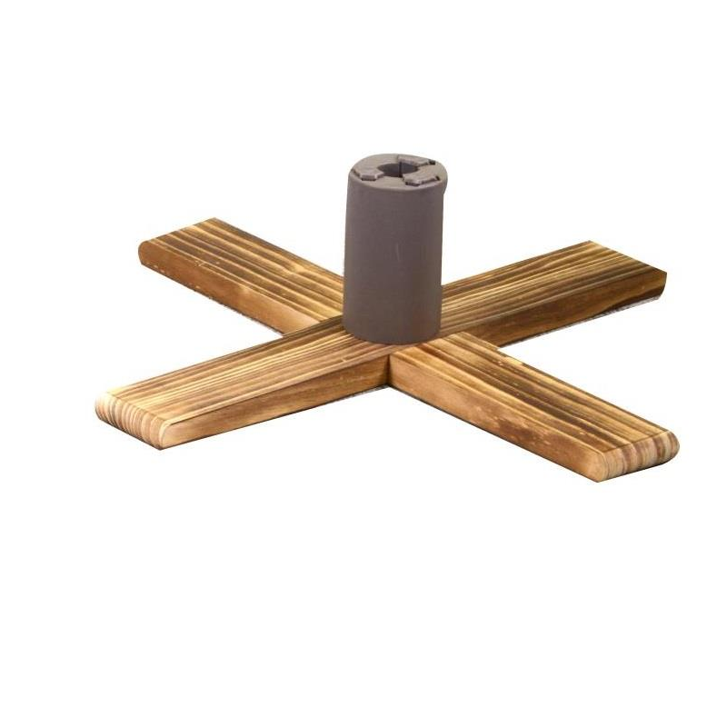 Base albero legno regolabile naturale quadro 3 misure cm 54x54h16