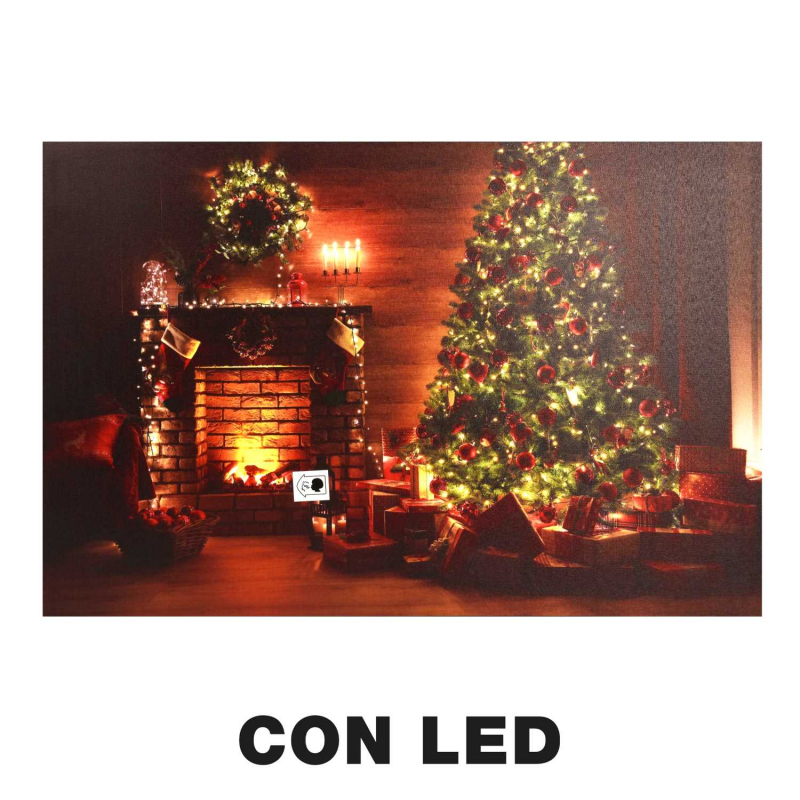 quadro led natale