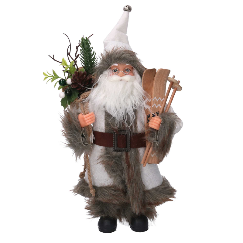 Babbo natale tessuto bianco cmh45