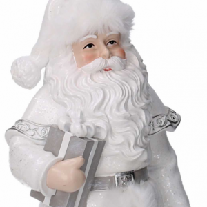 Zoom Babbo natale resina bianco cm 16x15,5h31