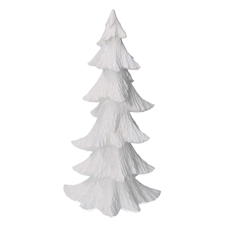 Albero resina bianco cm 18,5x14h36