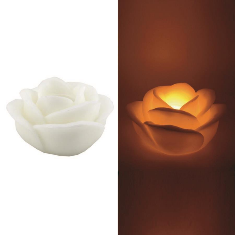 Candela led rosa bianco fontana cmÃ¸32h20