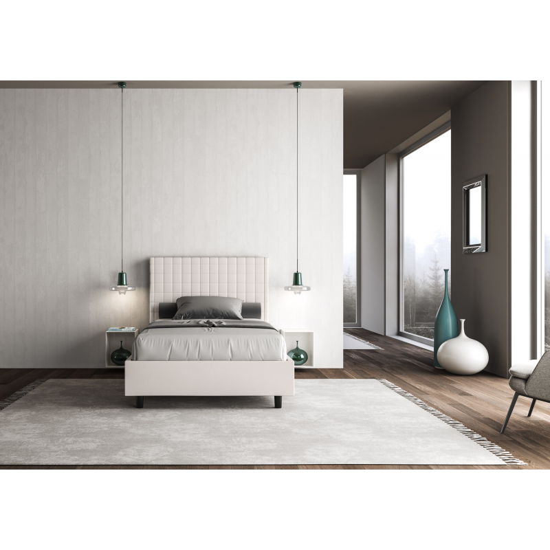 Letto imbottito 1 piazza e mezza 120x210 cm Sunny