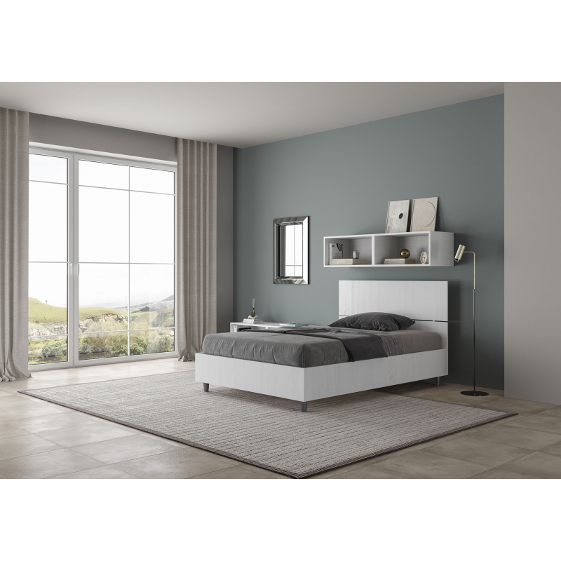 Letto 1 piazza e mezza 120x200 cm testata dritta Demas