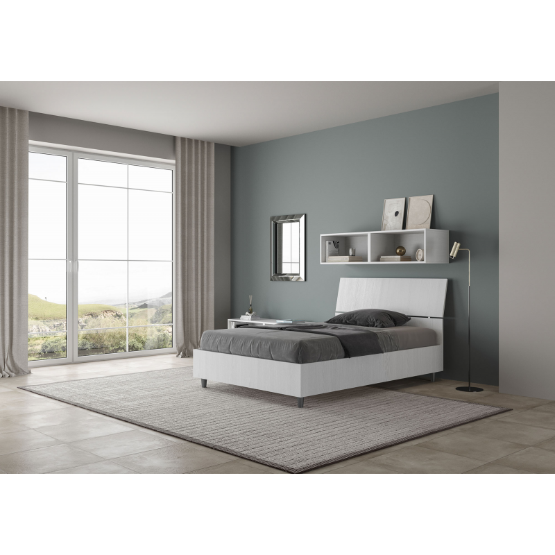 Letto 1 piazza e mezza 120x200 cm testata inclinata Demas